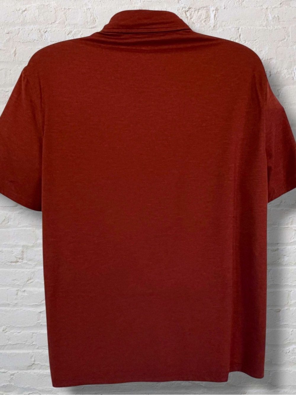 G.H. Bass Slub Jersey Polo Shirt Men’s L Red Stretch Performance Casual - Picture 5 of 9